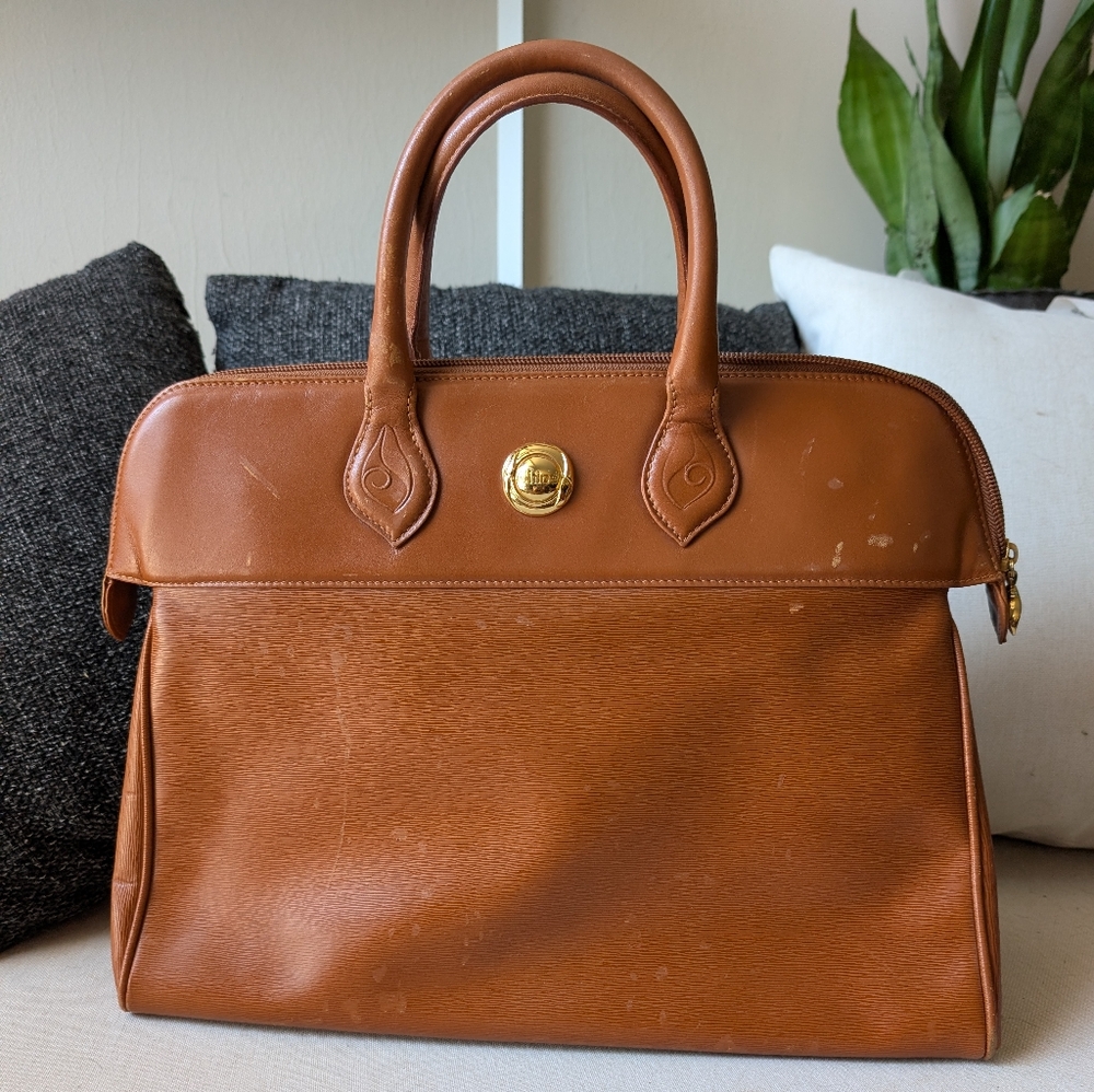 Chloe Brown Top Handle Leather Bag Italy